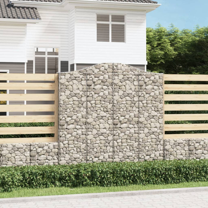 Coșuri gabion arcuite 8 buc. 200x30x200/220 cm fier galvanizat WALTI