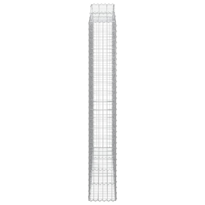 Coșuri gabion arcuite 9 buc. 200x30x200/220 cm fier galvanizat WALTI