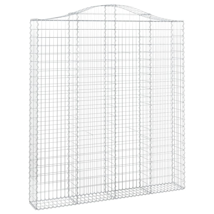 Coșuri gabion arcuite, 2 buc 200x30x220/240cm, fier galvanizat - WALTI WALTI