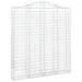 Coșuri gabion arcuite, 2 buc 200x30x220/240cm, fier galvanizat - WALTI WALTI