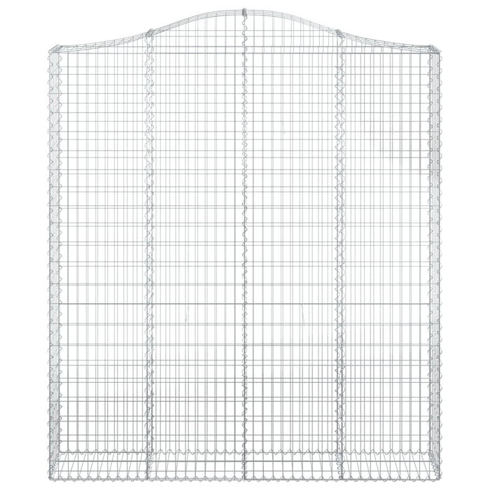 Coșuri gabion arcuite, 2 buc 200x30x220/240cm, fier galvanizat - WALTI WALTI