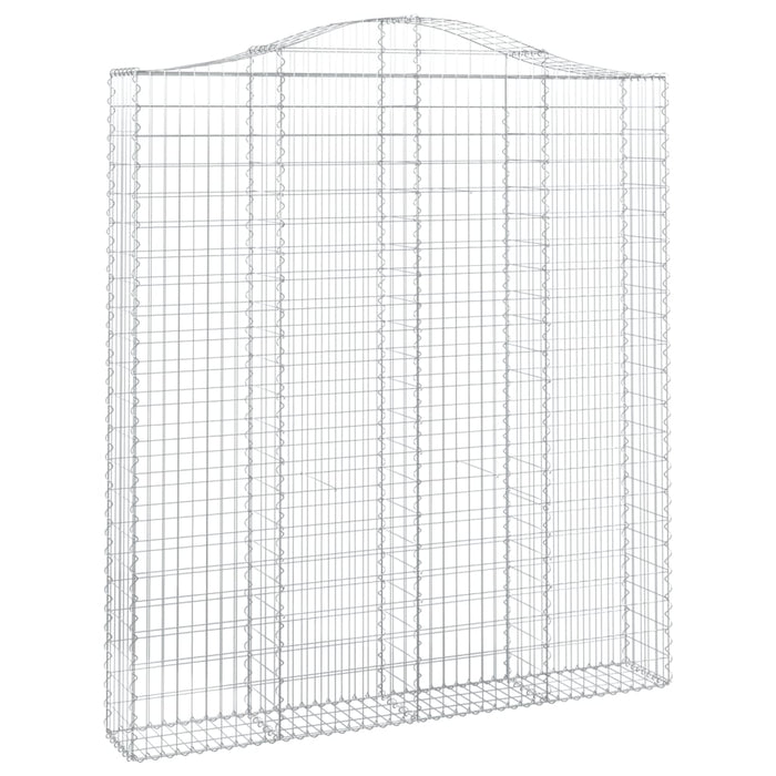 Coșuri gabion arcuite, 5 buc 200x30x220/240cm, fier galvanizat WALTI