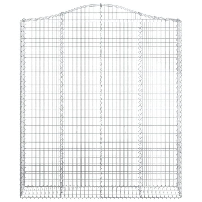 Coșuri gabion arcuite, 5 buc 200x30x220/240cm, fier galvanizat WALTI