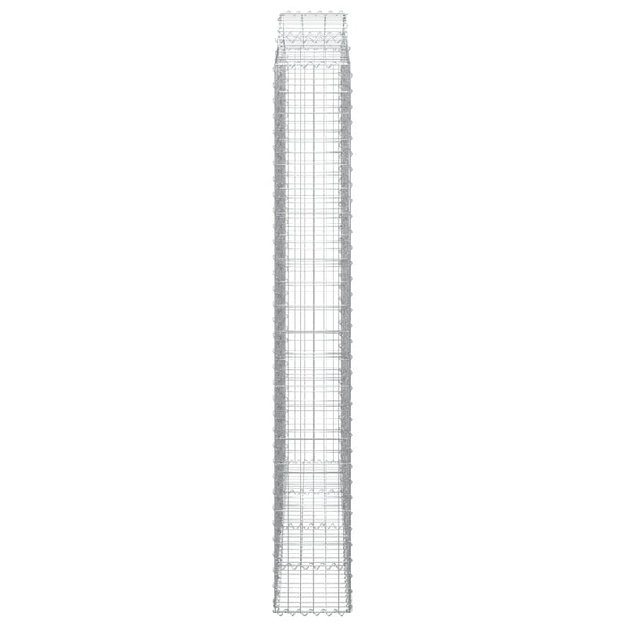 Coșuri gabion arcuite, 5 buc 200x30x220/240cm, fier galvanizat WALTI