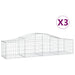 Coșuri gabion arcuite 3 buc, 200x50x40/60 cm, fier galvanizat - WALTI WALTI