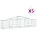 Coșuri gabion arcuite 5 buc, 200x50x40/60 cm, fier galvanizat - WALTI WALTI