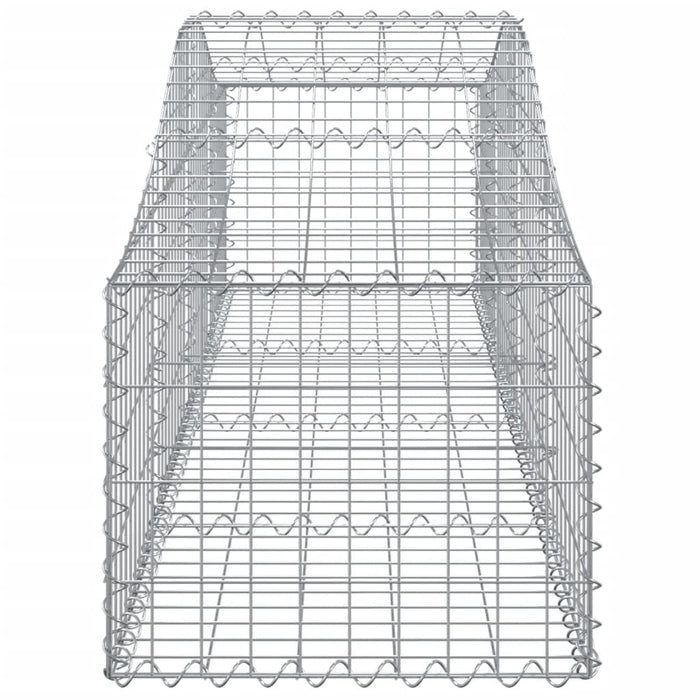 Coșuri gabion arcuite 5 buc, 200x50x40/60 cm, fier galvanizat - WALTI WALTI