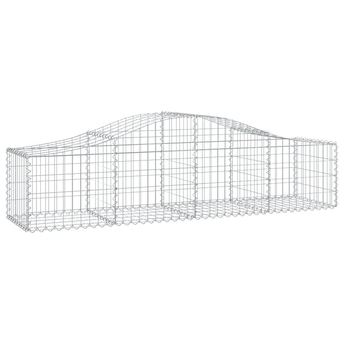 Coșuri gabion arcuite 6 buc, 200x50x40/60 cm, fier galvanizat - WALTI WALTI