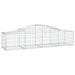 Coșuri gabion arcuite 7 buc, 200x50x40/60 cm, fier galvanizat - WALTI WALTI