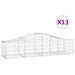 Coșuri gabion arcuite 13 buc, 200x50x40/60 cm, fier galvanizat - WALTI WALTI