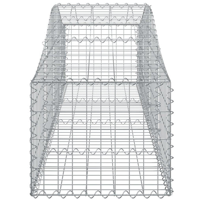 Coșuri gabion arcuite 18 buc., 200x50x40/60 cm, fier galvanizat - WALTI WALTI
