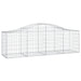 Coșuri gabion arcuite 4 buc, 200x50x60/80 cm, fier galvanizat - WALTI WALTI