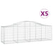 Coșuri gabion arcuite 5 buc, 200x50x60/80 cm, fier galvanizat - WALTI WALTI