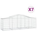 Coșuri gabion arcuite 7 buc, 200x50x60/80 cm, fier galvanizat - WALTI WALTI