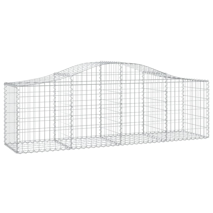 Coșuri gabion arcuite 8 buc, 200x50x60/80 cm, fier galvanizat - WALTI WALTI