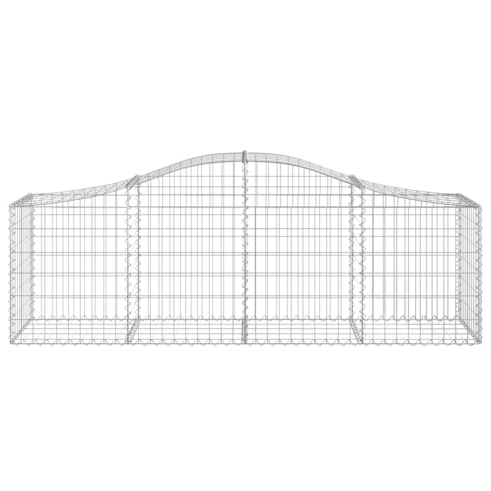Coșuri gabion arcuite 8 buc, 200x50x60/80 cm, fier galvanizat - WALTI WALTI
