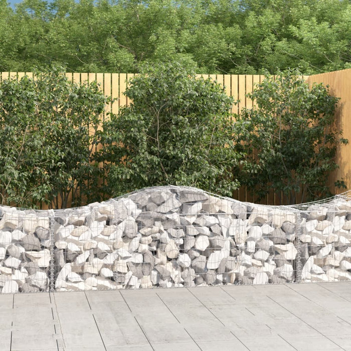 Coșuri gabion arcuite 10 buc, 200x50x60/80 cm, fier galvanizat - WALTI WALTI