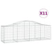 Coșuri gabion arcuite 11 buc, 200x50x60/80 cm, fier galvanizat - WALTI WALTI