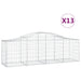 Coșuri gabion arcuite 13 buc, 200x50x60/80 cm, fier galvanizat - WALTI WALTI