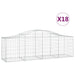 Coșuri gabion arcuite 18 buc, 200x50x60/80 cm, fier galvanizat - WALTI WALTI