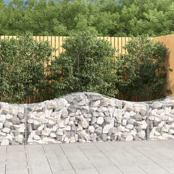 Coșuri gabion arcuite 18 buc, 200x50x60/80 cm, fier galvanizat - WALTI WALTI