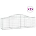 Coșuri gabion arcuite 25 buc, 200x50x60/80 cm, fier galvanizat - WALTI WALTI