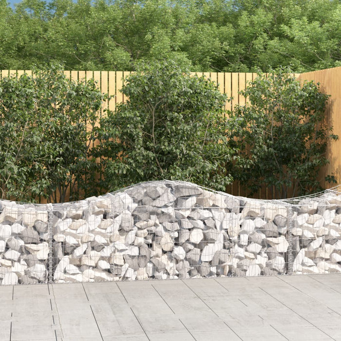 Coșuri gabion arcuite 25 buc, 200x50x60/80 cm, fier galvanizat - WALTI WALTI