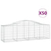 Coșuri gabion arcuite 50 buc, 200x50x60/80 cm, fier galvanizat - WALTI WALTI