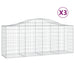 Coșuri gabion arcuite 3 buc, 200x50x80/100 cm, fier galvanizat - WALTI WALTI