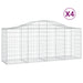 Coșuri gabion arcuite 4 buc, 200x50x80/100 cm, fier galvanizat - WALTI WALTI