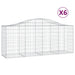Coșuri gabion arcuite 6 buc, 200x50x80/100 cm, fier galvanizat - WALTI WALTI