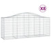 Coșuri gabion arcuite 8 buc, 200x50x80/100 cm, fier galvanizat - WALTI WALTI