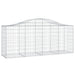 Coșuri gabion arcuite 8 buc, 200x50x80/100 cm, fier galvanizat - WALTI WALTI