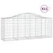 Coșuri gabion arcuite 11 buc, 200x50x80/100 cm, fier galvanizat - WALTI WALTI