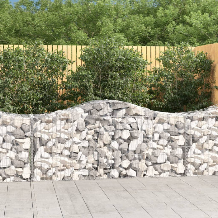 Coșuri gabion arcuite 12 buc, 200x50x80/100 cm, fier galvanizat - WALTI WALTI