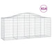Coșuri gabion arcuite 14 buc, 200x50x80/100 cm, fier galvanizat - WALTI WALTI