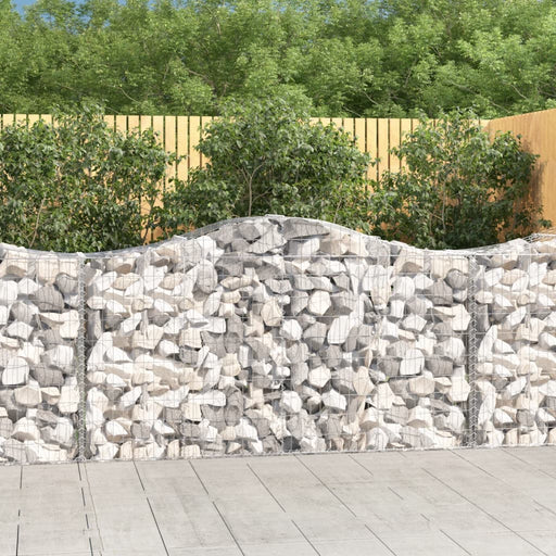 Coșuri gabion arcuite 2 buc, 200x50x100/120 cm fier galvanizat - WALTI WALTI