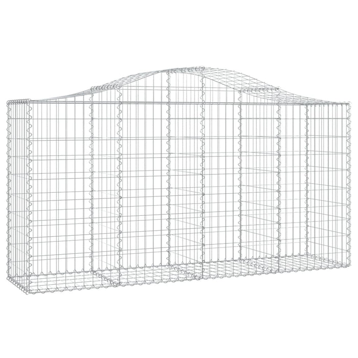 Coșuri gabion arcuite 4 buc, 200x50x100/120 cm fier galvanizat - WALTI WALTI