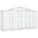 Coșuri gabion arcuite 4 buc, 200x50x100/120 cm fier galvanizat - WALTI WALTI
