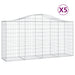 Coșuri gabion arcuite 5 buc, 200x50x100/120 cm fier galvanizat - WALTI WALTI