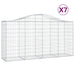 Coșuri gabion arcuite 7 buc, 200x50x100/120 cm, fier galvanizat - WALTI WALTI