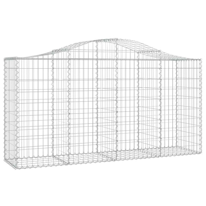 Coșuri gabion arcuite 8 buc, 200x50x100/120 cm fier galvanizat - WALTI WALTI