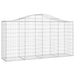 Coșuri gabion arcuite 8 buc, 200x50x100/120 cm fier galvanizat - WALTI WALTI