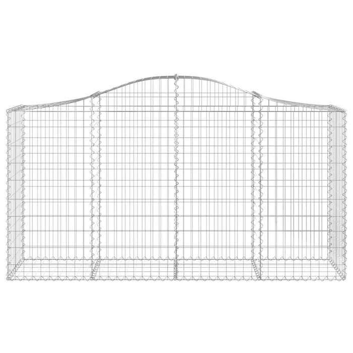 Coșuri gabion arcuite 8 buc, 200x50x100/120 cm fier galvanizat - WALTI WALTI