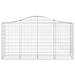 Coșuri gabion arcuite 8 buc, 200x50x100/120 cm fier galvanizat - WALTI WALTI
