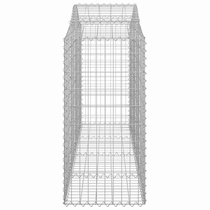 Coșuri gabion arcuite 8 buc, 200x50x100/120 cm fier galvanizat - WALTI WALTI
