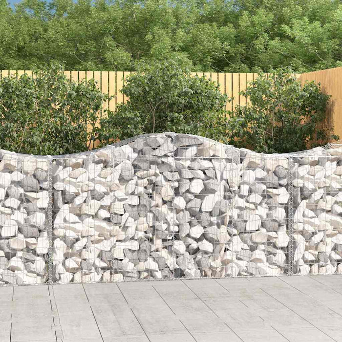 Coșuri gabion arcuite 8 buc, 200x50x100/120 cm fier galvanizat - WALTI WALTI
