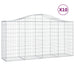 Coșuri gabion arcuite 10 buc, 200x50x100/120cm, fier galvanizat - WALTI WALTI