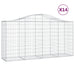 Coșuri gabion arcuite 14 buc, 200x50x100/120cm, fier galvanizat - WALTI WALTI