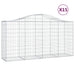 Coșuri gabion arcuite 15 buc, 200x50x100/120cm, fier galvanizat - WALTI WALTI